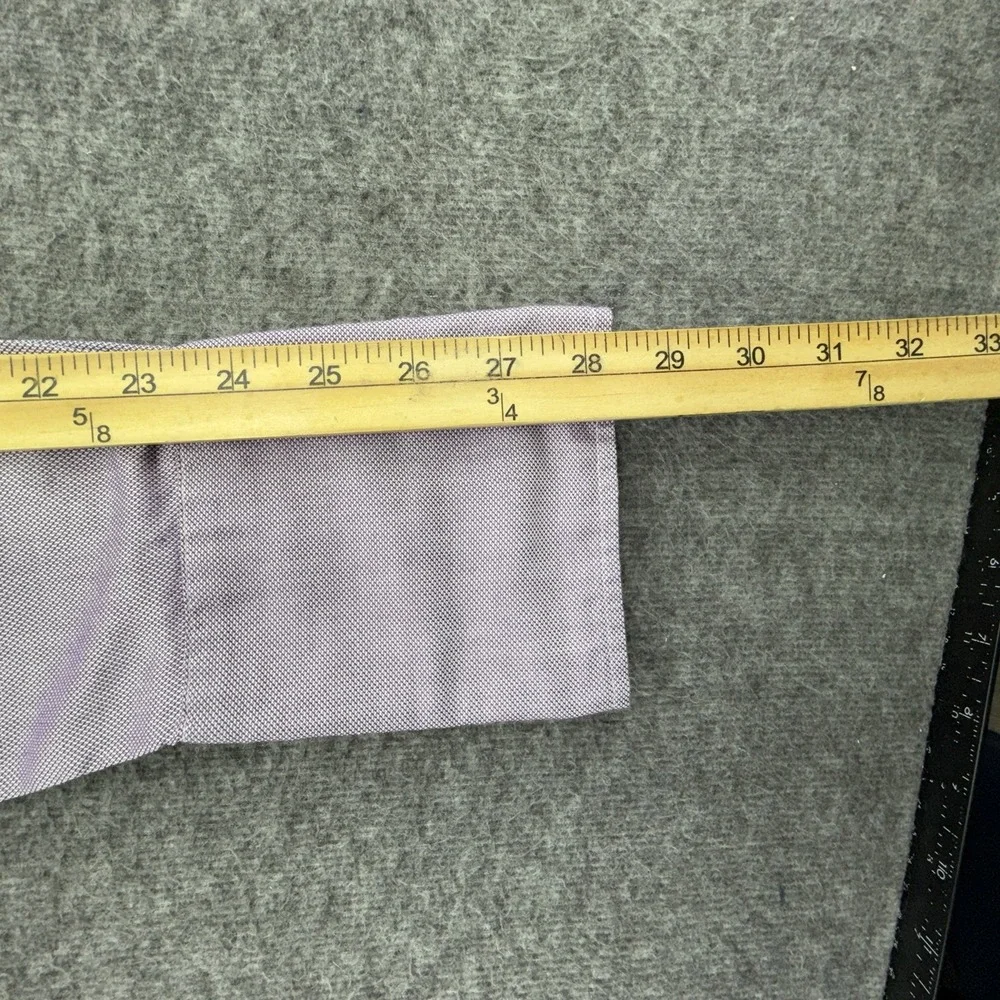Vintage Polo Ralph Lauren Mens 15 35 Knit Purple Oxford Satin Effect‎